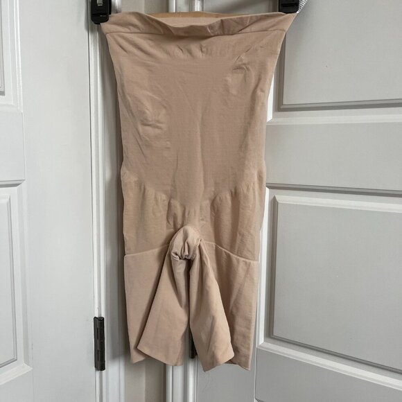 Spanx Power Series High-Waisted Mid-Thigh Shorts – 1X – Soft Nude – NWOT - Picture 2 of 5